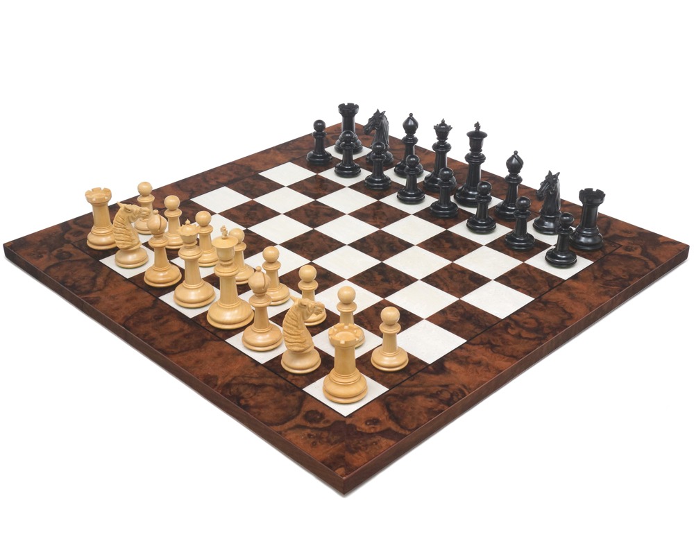 Bath Ebony & Dark Walnut Large Chess Set